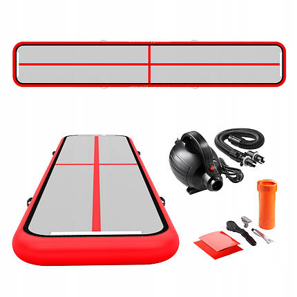 Мат гімнастичний надувний 4FIZJO Air Track Mat 600 x 100 x 15 см 4FJ0368 Poland, фото 1