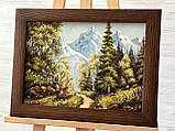 Пейзаж з бурштину, картина з янтаря 30*40 см, фото 3