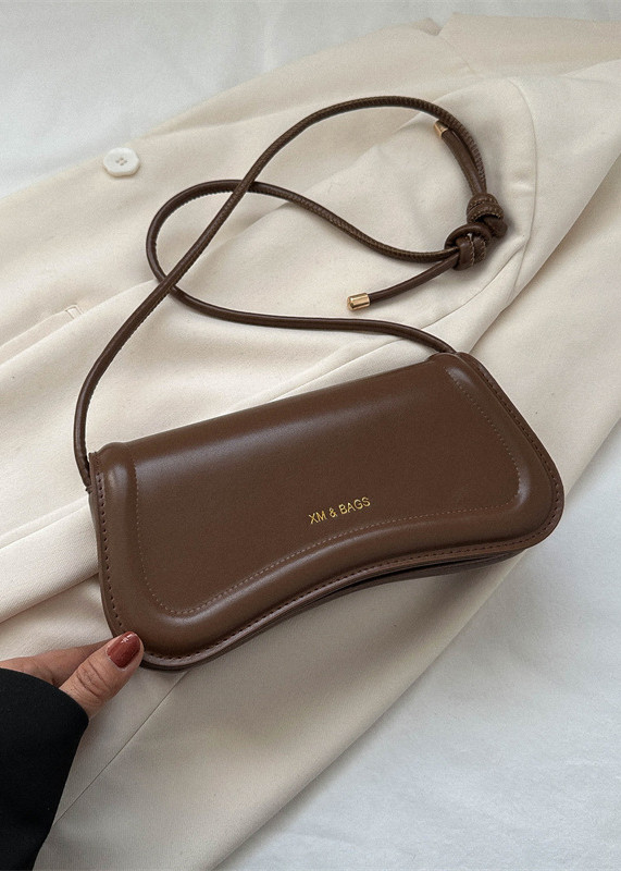 Жіноча сумка 3973 багет коричнева, фото 1