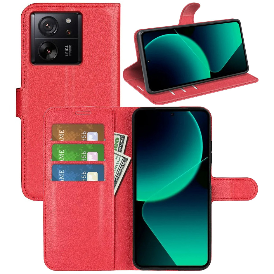 Чохол-книжка Litchie Wallet для Xiaomi 13T / 13T Pro Red, фото 1