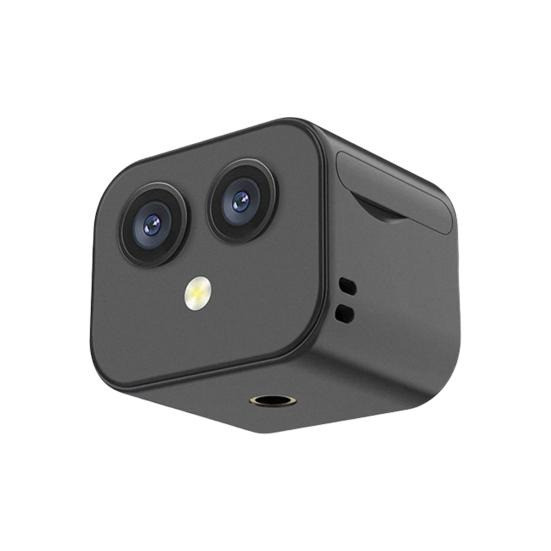 Дистанційна цифрова WiFi міні камера бездротова 2 об'єктиви HD 4k Чорна