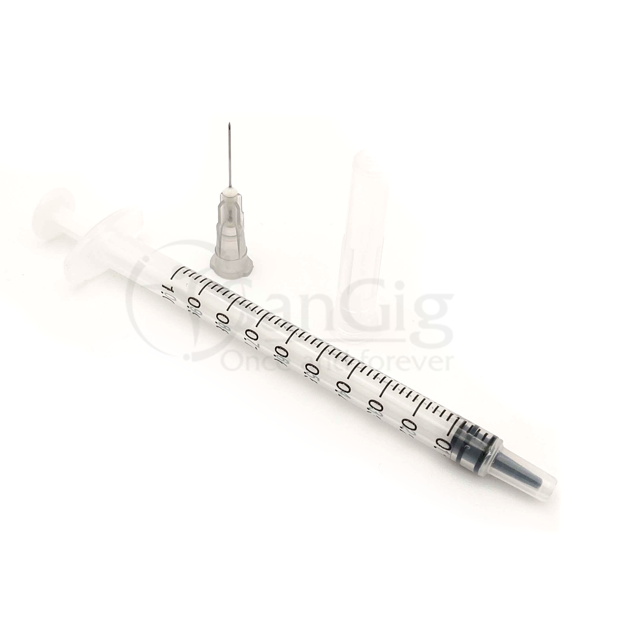 Шприц SF Medical туберкуліновий 1 мл U-100 зі знімною голкою 25G (0,5 х 25 мм) трикомпонентний