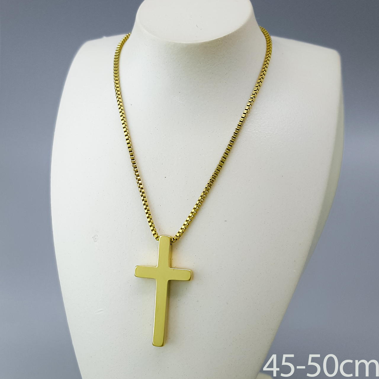 Підвіска "Золотий Хрест", р.45-50, медичне золото Xuping, stainless steel 12К