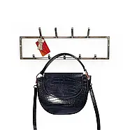 Металева 2-х рівнева настінна вішалка для одягу (метал), фото 9