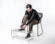 Підставка для взуття металева потрійна (нержавіюча сталь), фото 5