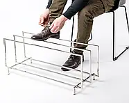 Підставка для взуття металева потрійна (нержавіюча сталь), фото 6