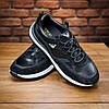 Чоловічі шкіряні кросівки (натуральна шкіра) чорні демісезонні, для чоловіків на весну осінь, розмір 40 41 42 43 44 45, фото 5