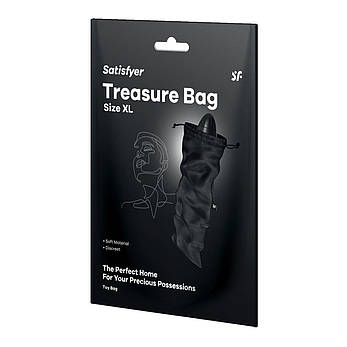 Мішечок для зберігання іграшок Satisfyer Treasure Bag XL Black, фото 3