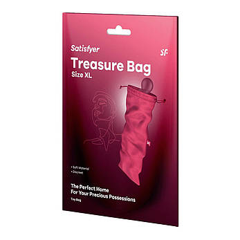 Мішечок для зберігання іграшок Satisfyer Treasure Bag XL Pink, фото 3