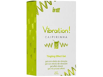 Рідкий вібратор Intt Vibration Caipirinha (15 мл), густий гель, дуже смачний, діє до 30 хв, фото 3