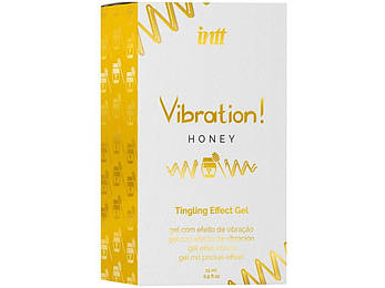 Рідкий вібратор Intt Vibration Honey (15 мл), густий гель, дуже смачний, діє до 30 хв, фото 3