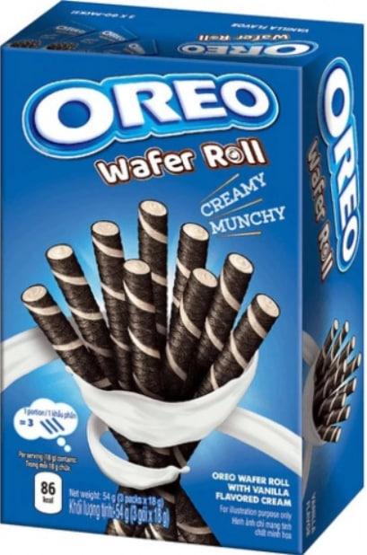 Вафельні трубочки з ванільним кремом Орео Oreo Wafer Roll 54 г - фото 1 - id-p2281176971