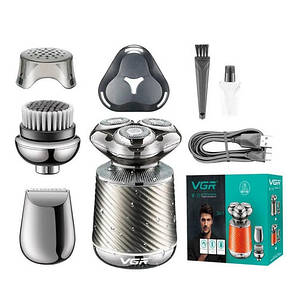 Електробритва (шейвер) VGR V-391 Professional 3in1 IPX 7 Metal Black