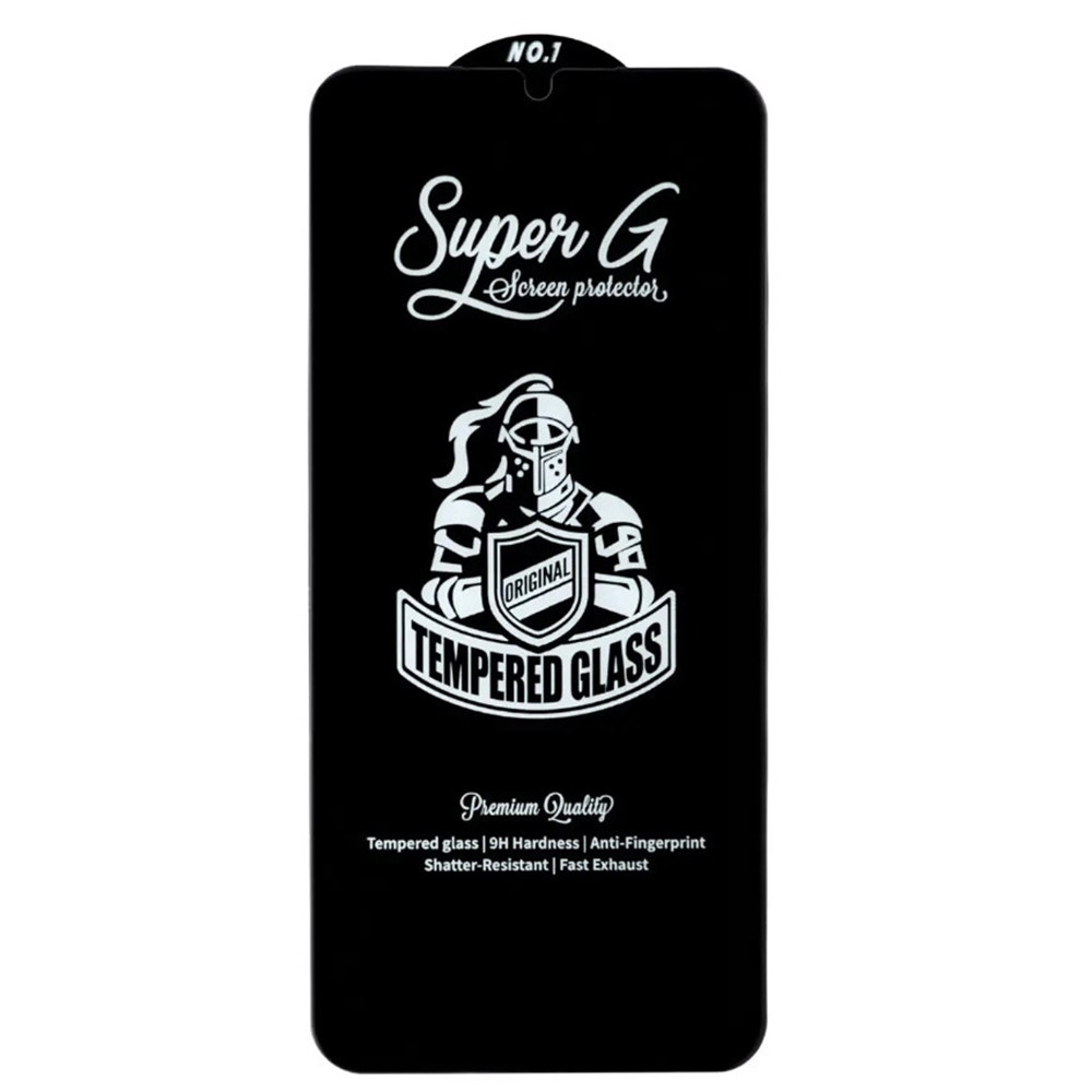 Захисне скло Super-G Anti-Static Full Glue 2.5D для Xiaomi Redmi 13C / Redmi 13C 5G, Black, фото 1