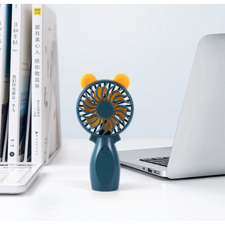 Вентилятор портативний ручний акумуляторний з вушками Yi Yang