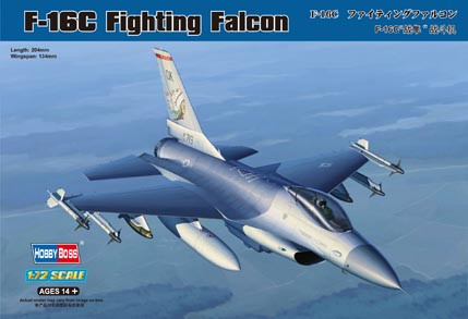 F-16D Fighting Falcon. Збірна модель літака у масштабі 1/72. HOBBY BOSS 80275