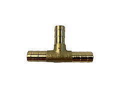 Перехідник (трійник) шлангів обігрівача (D 8х8х8) латунь БС Авто