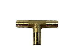 Перехідник (трійник) шлангів обігрівача (D 10х10х10) латунь БС Авто