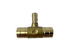 Перехідник (трійник) шлангів обігрівача (D 12х6х12) латунь БС Авто