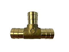 Перехідник (трійник) шлангів обігрівача (D 14х14х14) латунь БС Авто