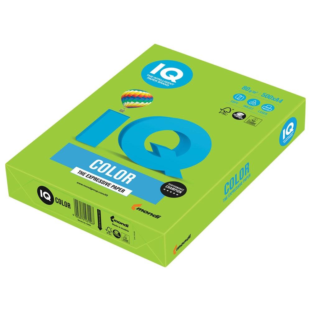 Папір А4 IQ Color MA42 насичений зелений