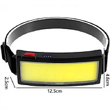 Налобний ліхтар BL F007 COB+USB charge | Ліхтарик на голову акумуляторний LED ліхтарик на лоб, фото 8
