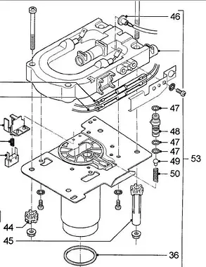 Пластина велика кріплення термоблока для кавомашини Delonghi ESAM 6913210011, фото 3