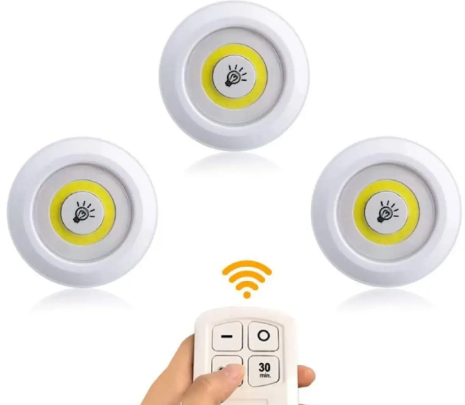 Набір сенсорних нічників з пультом LED light Набір бездротових ламп 3 шт.