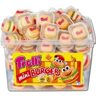 Міні Бургер жувальний мармелад желейні цукерки Trolli, Німеччина 60 шт/уп, фото 1