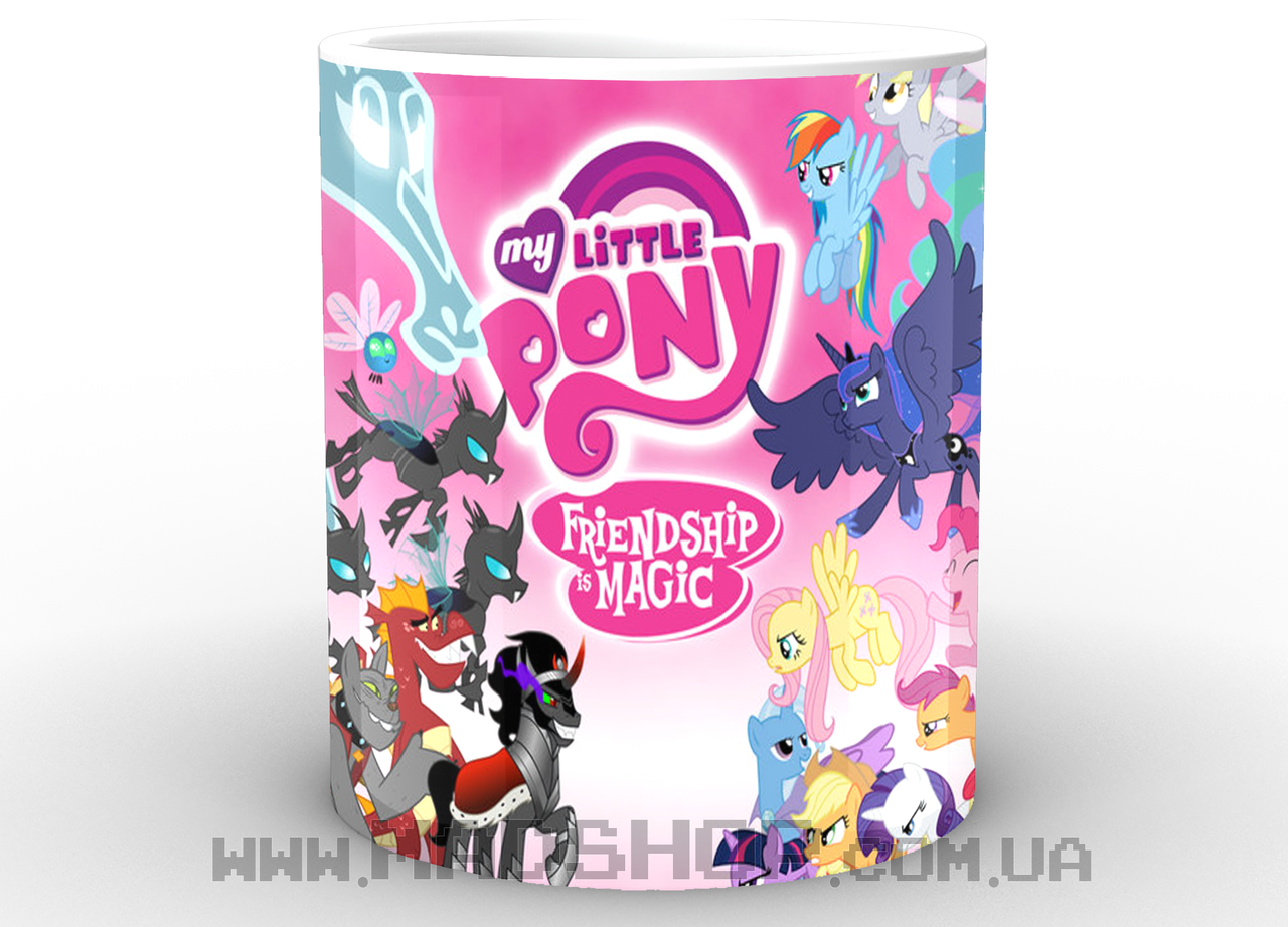 Кружка My little pony friendship is magic ponies vs 2 by deltaraen CP 03.29 - фото 2 - id-p428479113