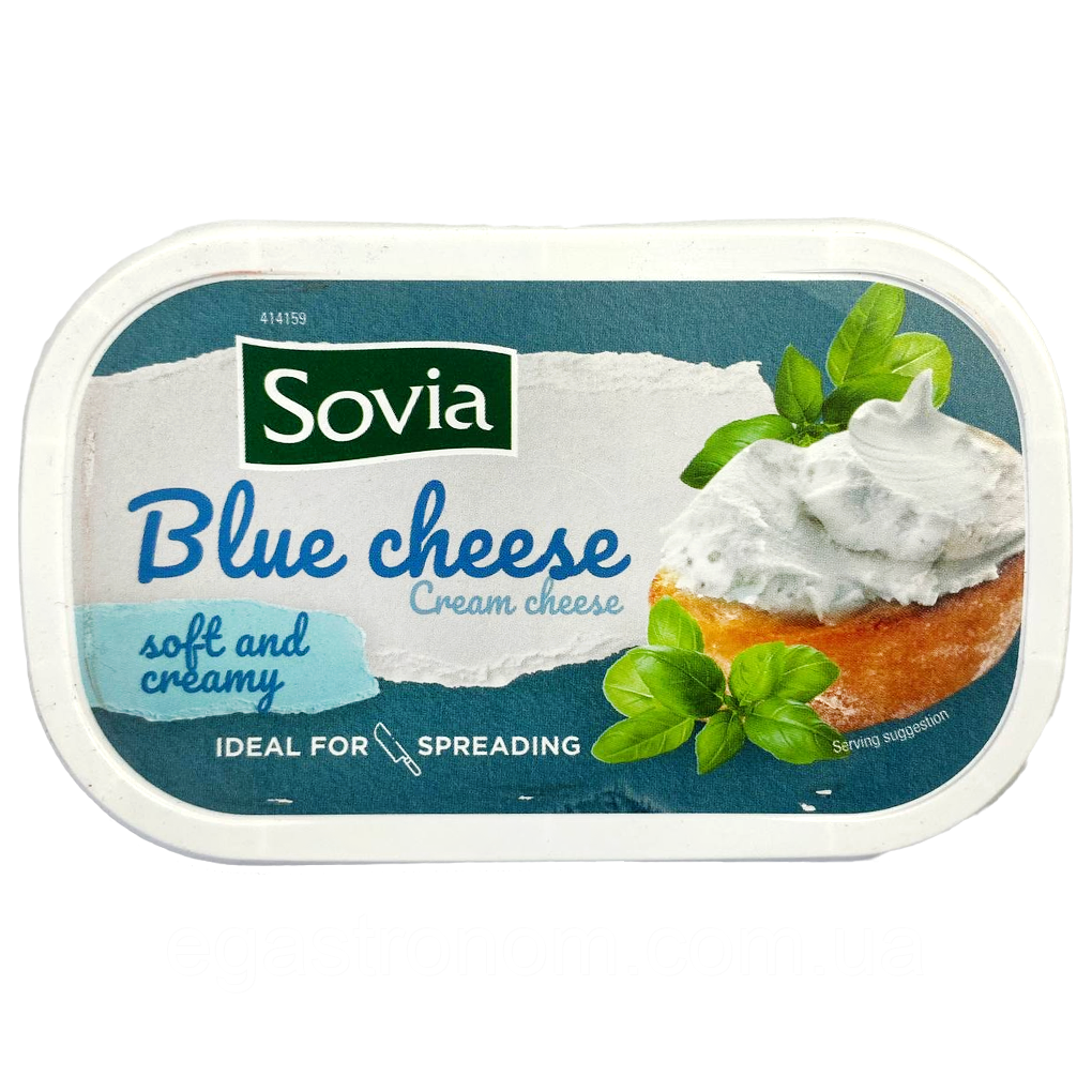 Крем-сир з блакитним сиром Совіа Sovia blue cheese 200g 24шт/ящ (Код: 00-00016595)