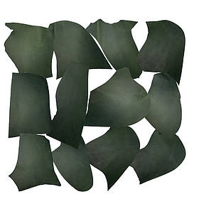 Шкіра натуральна Крейзі Хорс у шматках т.1,4-1,6 мм колір зелений