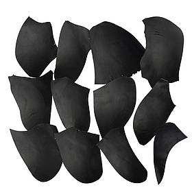 Шкіра натуральна Крейзі Хорс у шматках т.1,4-1,6 мм колір чорний