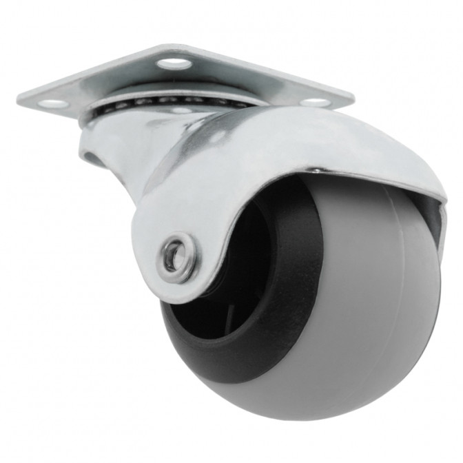 Ролик гумовий 50мм , з платформою (max 30 кг), Арт.54623