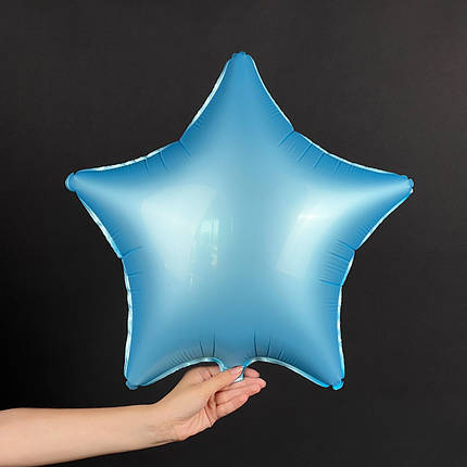 18" FLEXMETAL-ФМ 064 ЗІРКА Сатин Блакитна | Satin Pastel Blue, фото 2