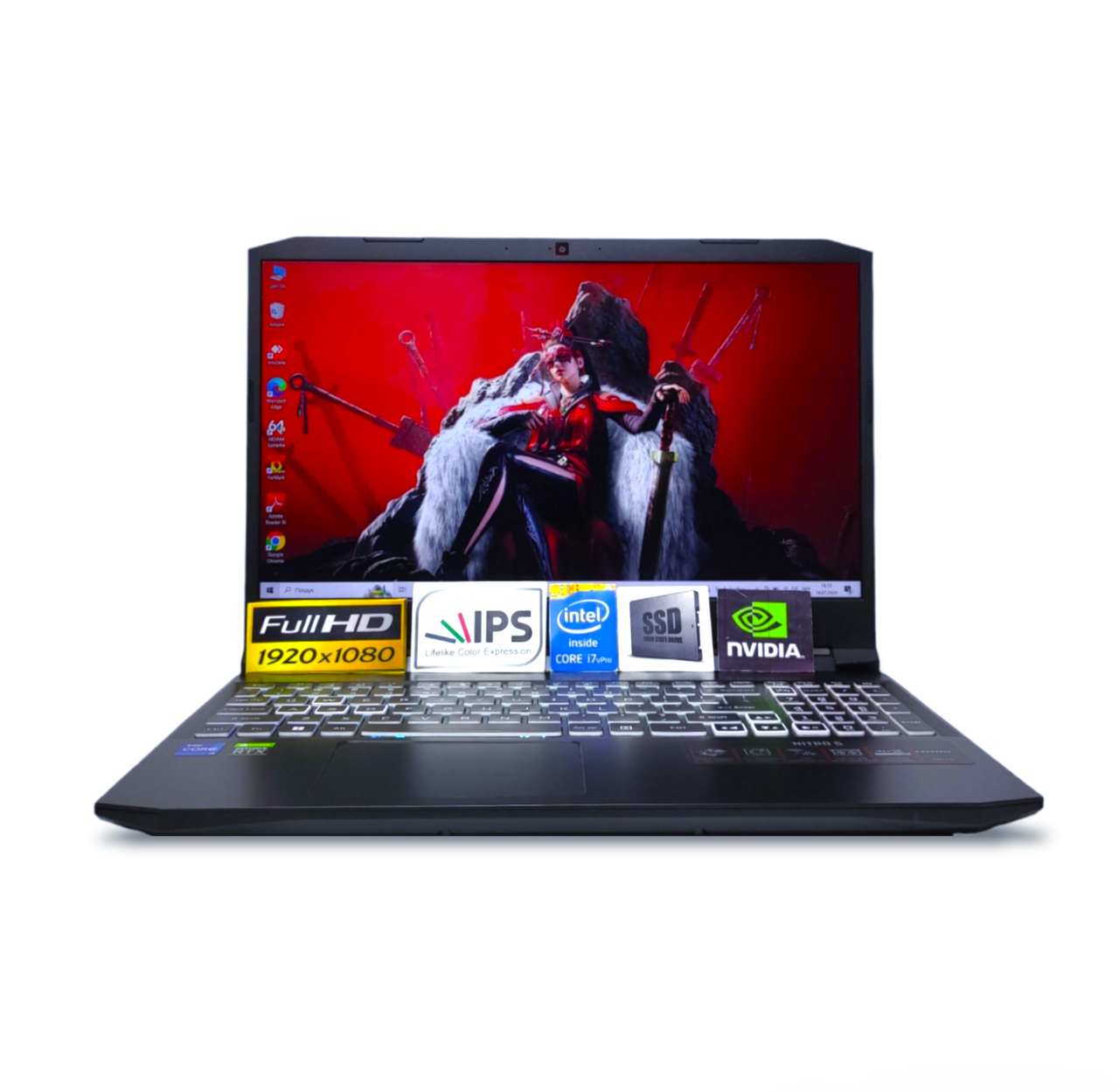 Ноутбук Acer Nitro 5 15.6 FHD 144Hz Core i7-11800H 32Gb SSD 1TB Nvidia RTX 3070 8GB