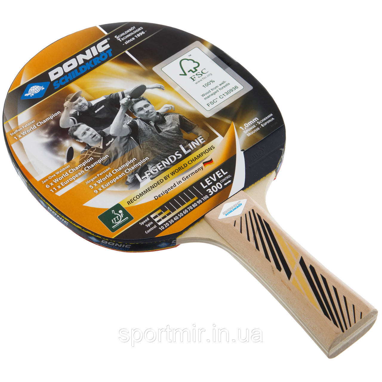 Ракетка для настільного тенісу DONIC Legends 300 FSC MT-705234, фото 1