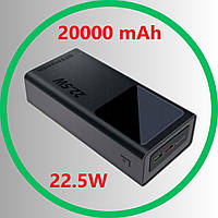 Power Bank BeePower 20000mAh 22.5W, павербанк з ліхтариком, Power Bank, Зовнішній акумулятор