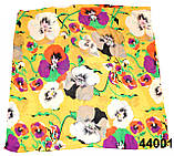 Снуд шифоновий з маками жовтий, фото 2