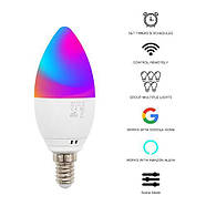 WIFI автоматизація освітлення 1DAL LightKit WF10 | Камера з датчиком руху + RGB-лампочка Е14 | APP "Tuya", фото 4