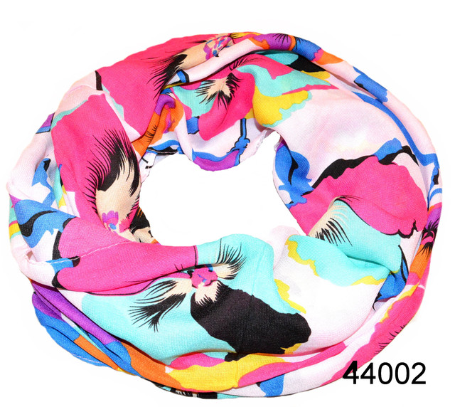 Снуд шифоновий з маками 1