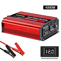 Перетворювач напруги, інвертор автомобільний 4000W Tataliken, 12/220 чистий синус
