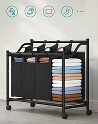 Кошик для білизни Leobert Breesal 4 відділення х 35л smart