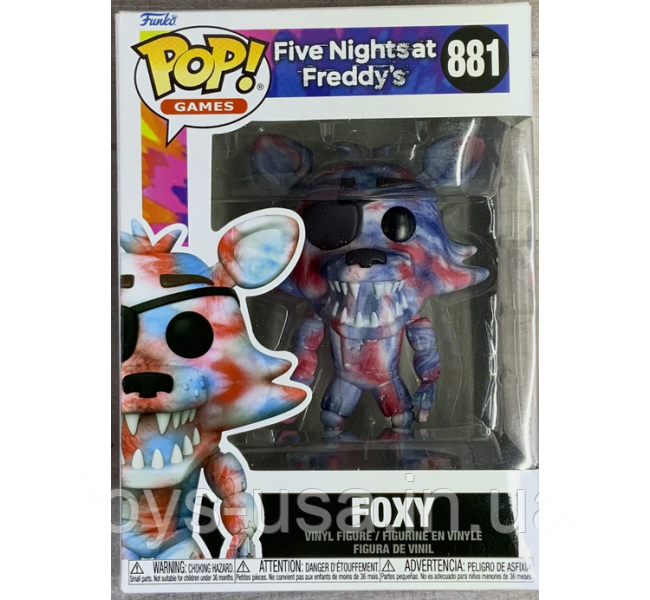 Фігурка фанко поп Фоксі Funko POP П'ять ночей з Фредді Five Nights at Freddy's Foxy 881