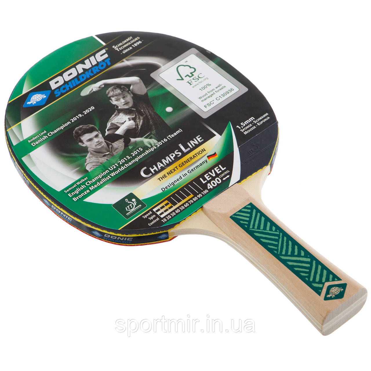 Ракетка для настільного тенісу DONIC CHAMPS LINE LEVEL 400 MT-705142, фото 1