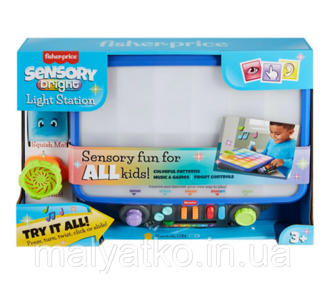 Інтерактивний сенсорний розвиваючий стіл Фішер Прайс Sensory Bright Light Station Electronic Learning