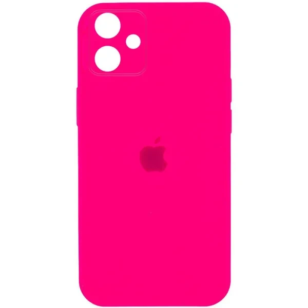 Чохол-накладка EpiK Silicone Case Square Full Camera Protective (AA) Apple iPhone 11 (6.1) Barbie Pink, фото 1