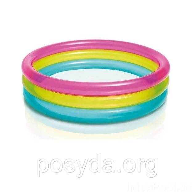 Басейн надувний Intex 57104 Веселка d=86см, фото 1
