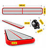 Мат гімнастичний надувний 4FIZJO Air Track Mat 600 x 100 x 15 см 4FJ0368 Poland, фото 11