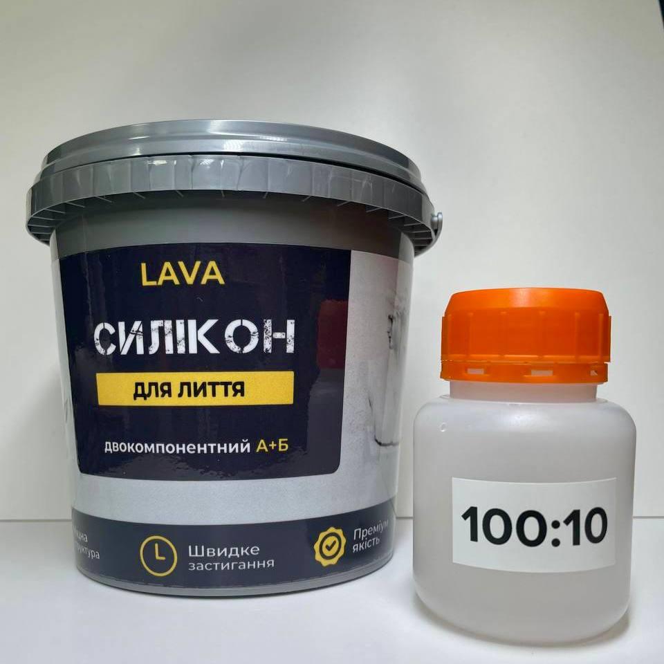 Силікон для лиття форм Lava™ 100:10 Прозорий Elitte 1кг plastall, фото 1